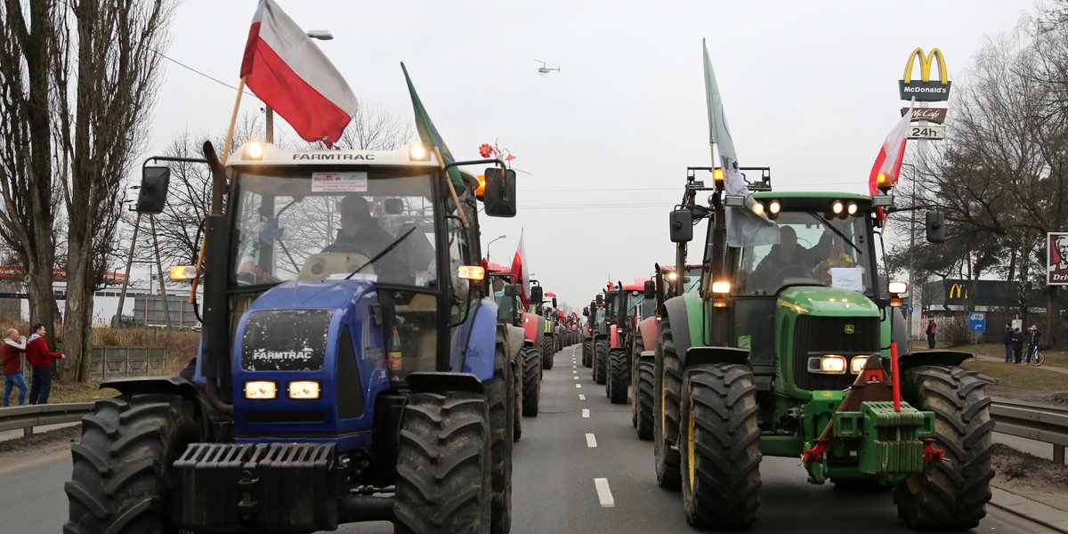 protest rolników