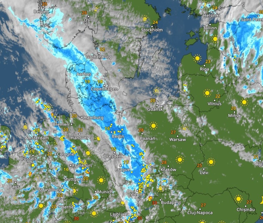 superćelijska oluja u Evropi