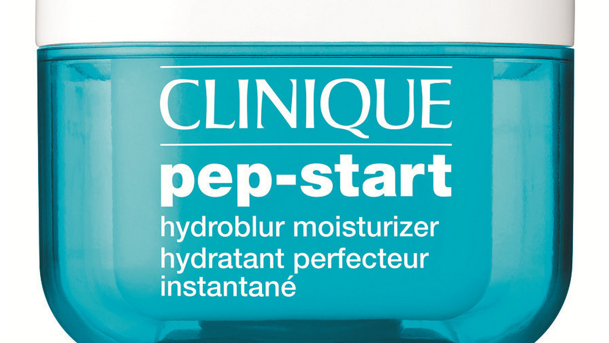 Clinique  prezentuje NOWOŚĆ! Pep-Start HydroBlur Moisturizer – delikatną recepturę nawilżającą na dzień, która przygotuje Twoją cerę pod makijaż, ukryje niedoskonałości skórne i ureguluje wydzielanie sebum. Wszystkie mamy swój ukochany kosmetyk, a dzięki nam możesz zabierać go z sobą wszędzie. Nowatorska receptura preparatu nawilża skórę i zapewnia jej matowe wykończenie siłą NOWEJ technologii HydroBlur ™. Drobne linie, zmarszczki i niedoskonałości zostają wygładzone, a skóra zyskuje jedwabistą miękkość.