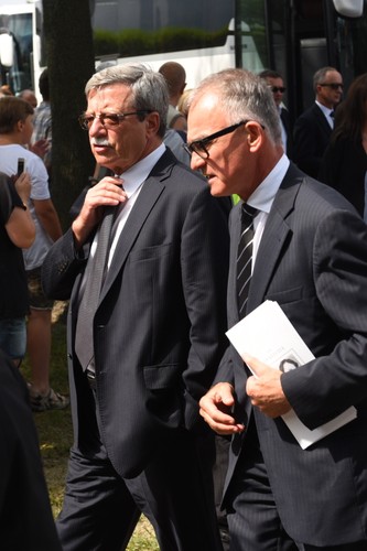 Przedsiębiorca Wojciech Kruk i ambasador RP we Francji i Monako Andrzej Byrt