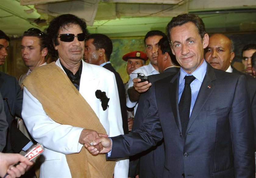 Skandal we Francji! Kaddafi płacił Sarkozy'emu