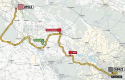 Tour de Pologne: II etap Opole - Zabrze [MAPA ETAPU]