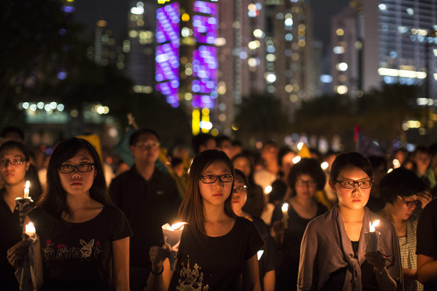 Mieszkańcy Hongkongu uczcili ofiary masakry na Tiananmen