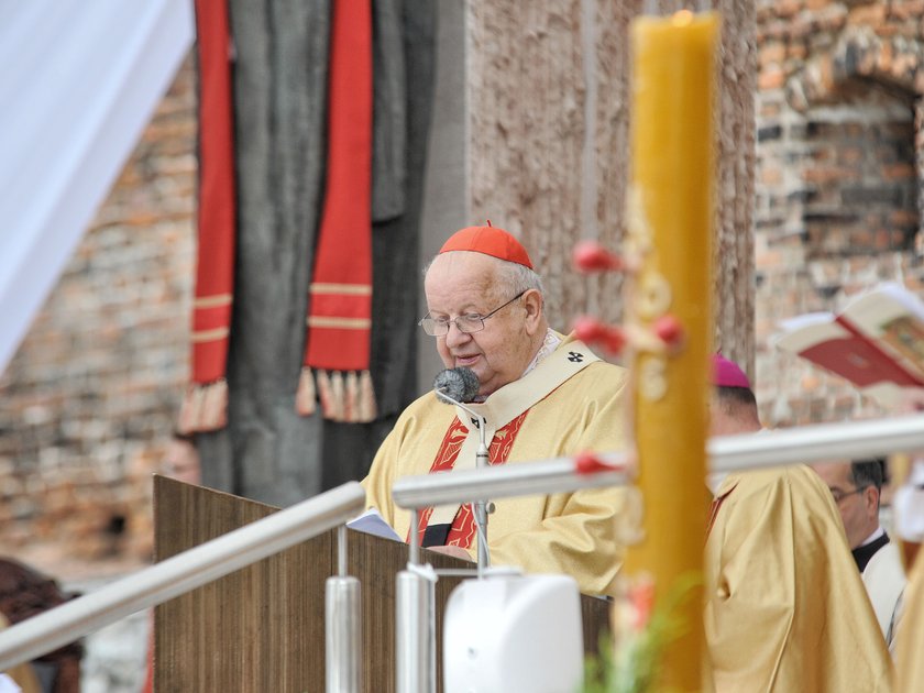 Kardynał Dziwisz na ambonie