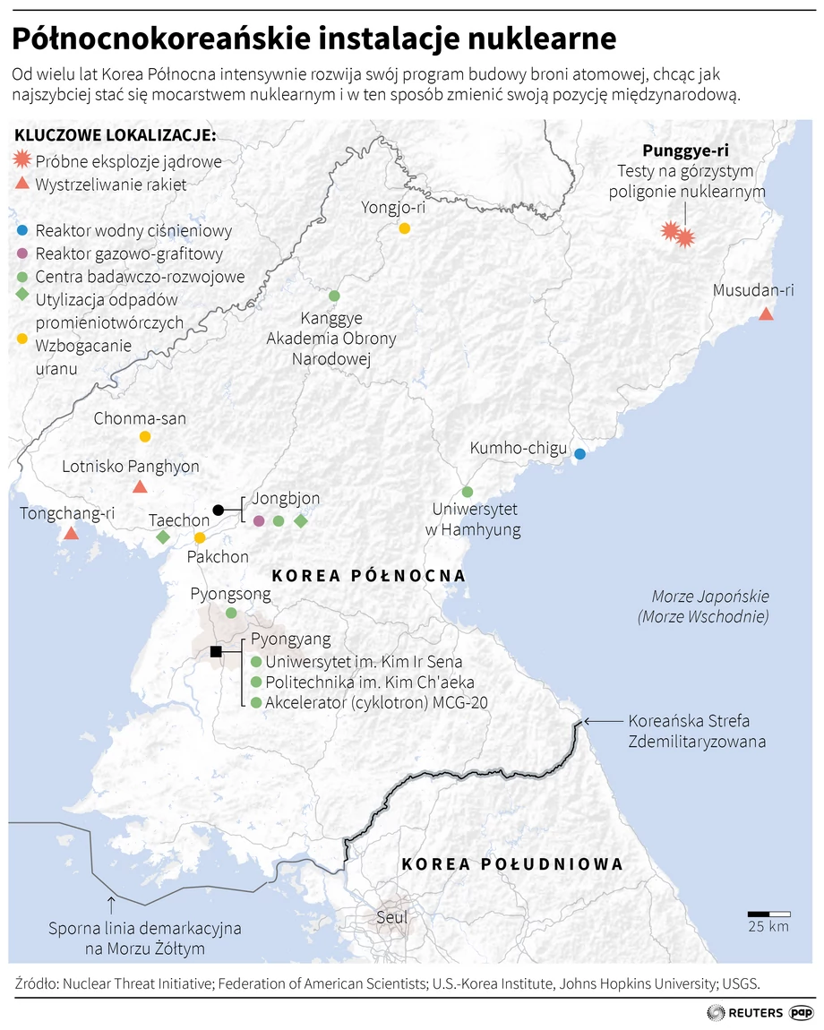 Północnokoreańskie instalacje nuklearne