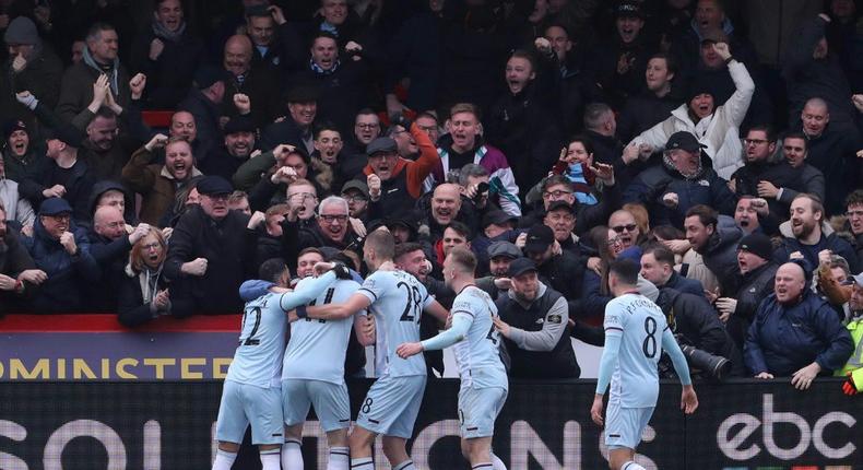 Declan Rice's late goal saved West Ham's blushes at Kidderminster Creator: Geoff Caddick