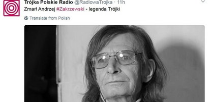 Nie żyje legenda Polskiego Radia