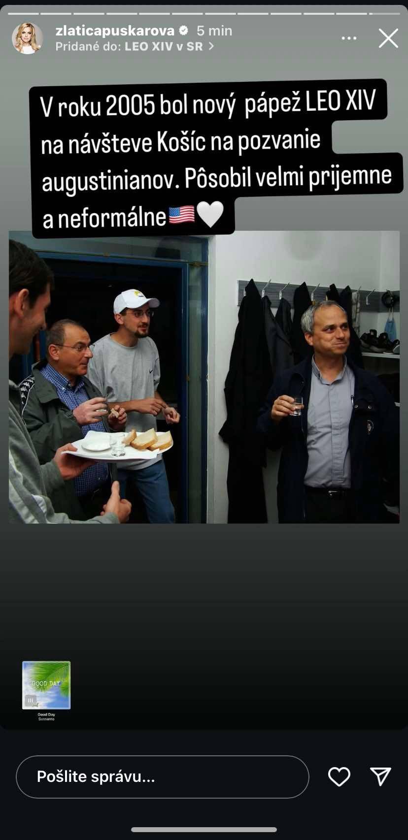 Robert Francis Prevost na návšteve v Košiciach. 