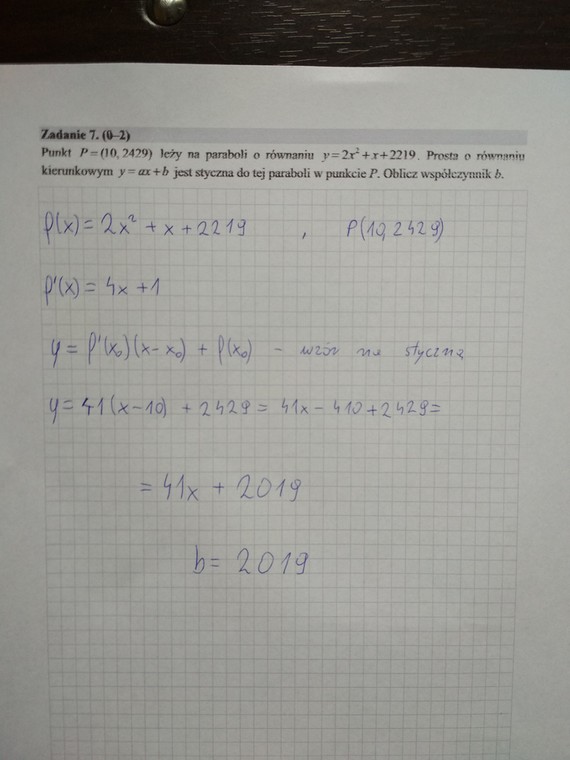 Matura 2019 - matematyka rozszerzona