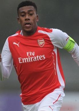 Alex Iwobi featuring for the Arsenal youth team 