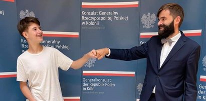 Bartek uratował życie niemieckiego strażaka. Odebrał podziękowania od konsula