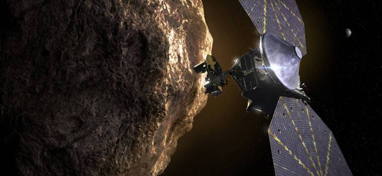Sonda Lucy od NASA uchwyciła przestrzeń między Księżycem a Ziemią