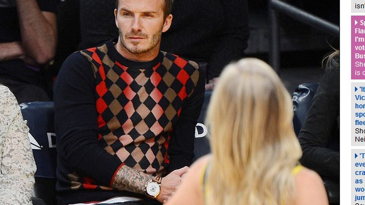 David Beckham, zawodnik Los Angeles Galaxy, na ostatnim meczu Lakersów zrobił duże wrażenie na zagranicznych mediach. Dziennikarzom zaimponowała silna wola piłkarza...