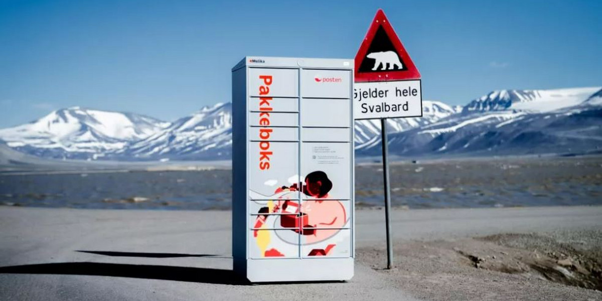 Firma SwipBox postawiła swoją maszynę w norweskiej prowincji Svalbard