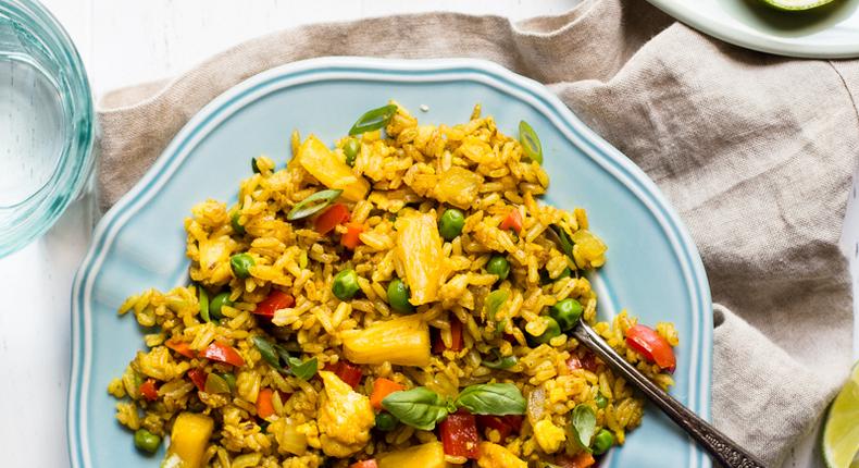 Pineapple fried rice (Photo credit - Simply recipes)