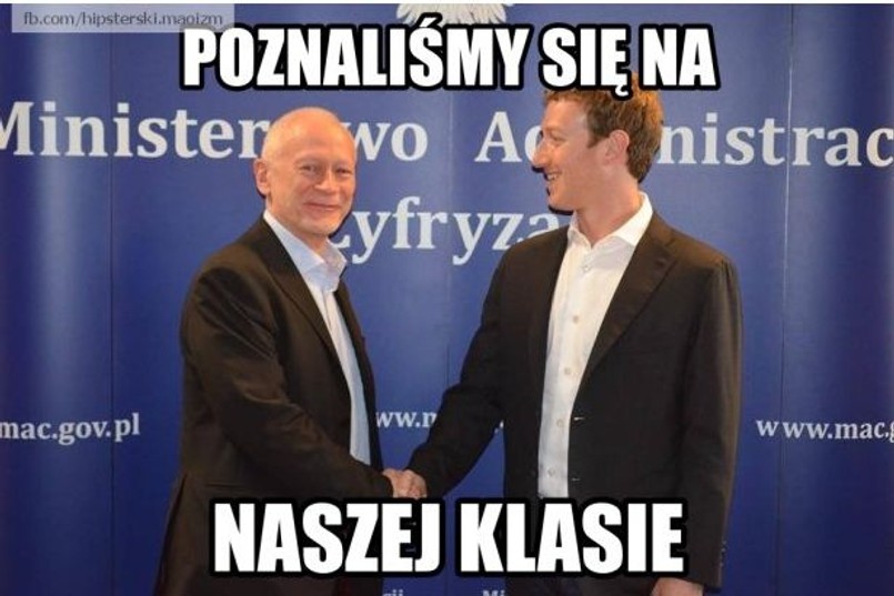 Internet śmieje się ze spotkania Zuckerberga z Bonim [MEMY]