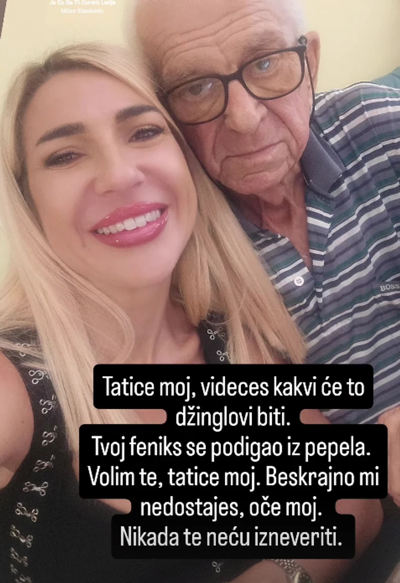 Jovana Jeremić sa ocem