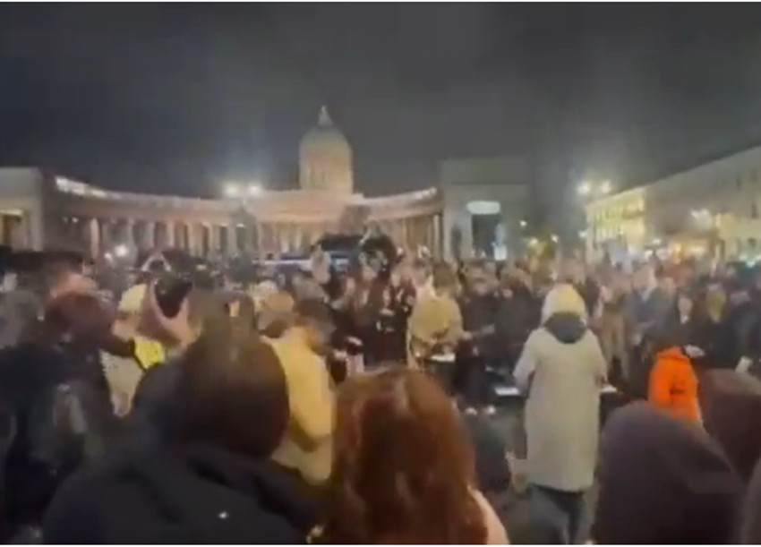 Protest u Sankt Peterburgu