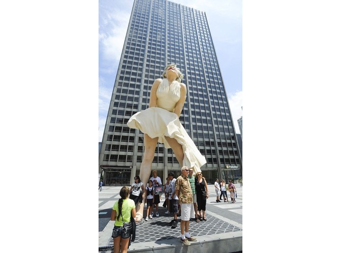 Posąg Marilyn Monroe w Chicago