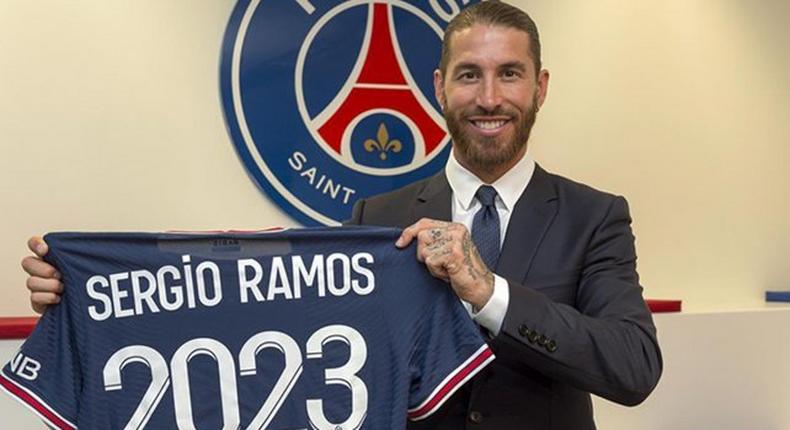 Sergio Ramos s'est engagé avec le PSG jusqu'en 2023.