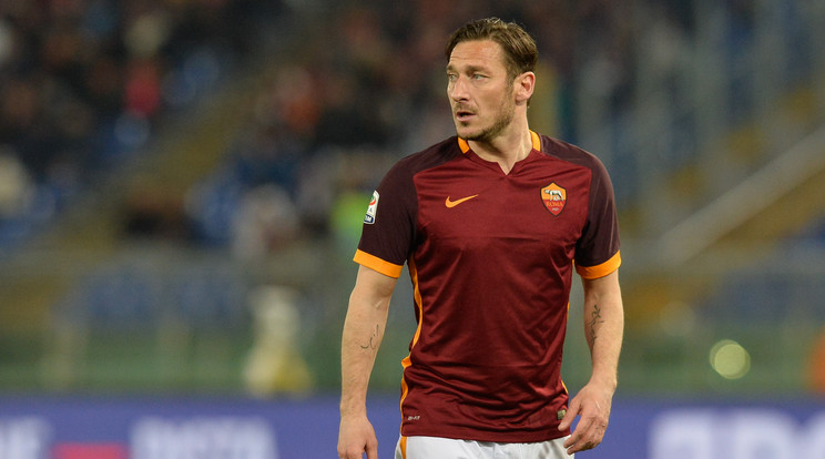 Francesco Totti utoljára lépett pályára a BL-ben / Fotó: AFP