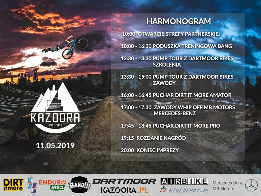 Start sezonu rowerowego w BikePark Kazoora! Będzie się działo!