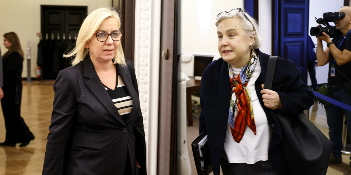 Ministra klimatu i środowiska Paulina Hennig-Kloska oraz ministra przemysłu Marzena Czarnecka