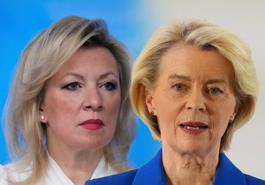 Marija Zaharava i Ursula fon der lajne  