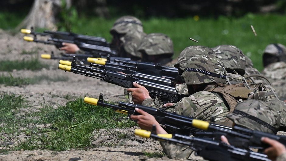 Ukraińscy żołnierze podczas ćwiczeń w Wielkiej Brytanii (zdjęcie ilustracyjne)
