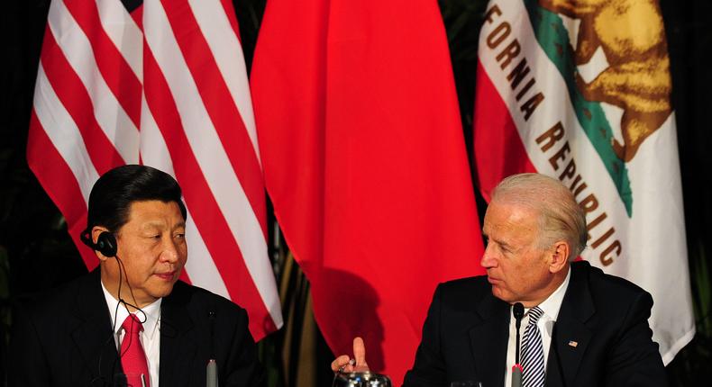 Then Vice President Joe Biden and Chinese President Xi Jinping during the Obama administration.