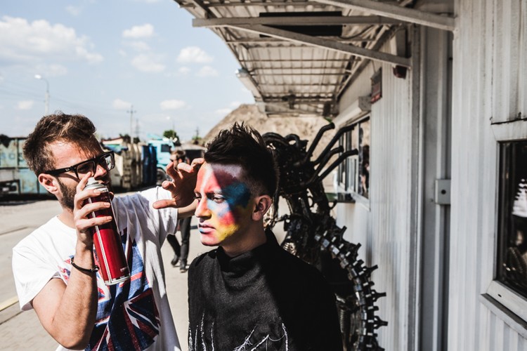 ARO Kłusowski na planie klipu do piosenki 'Podpalimy miasta'