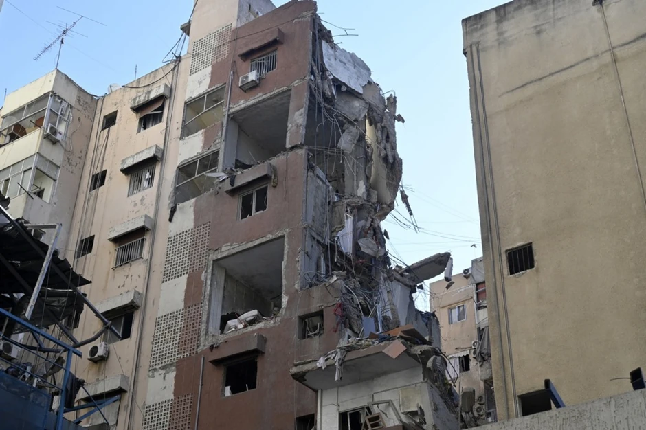 Oštećena zgrada u izraelskom udaru na Bejrut 31. jula