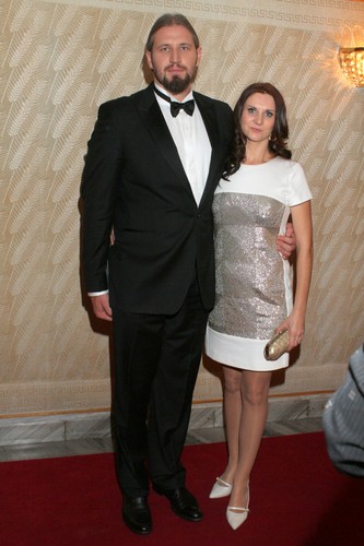 Tomasz Majewski z żoną