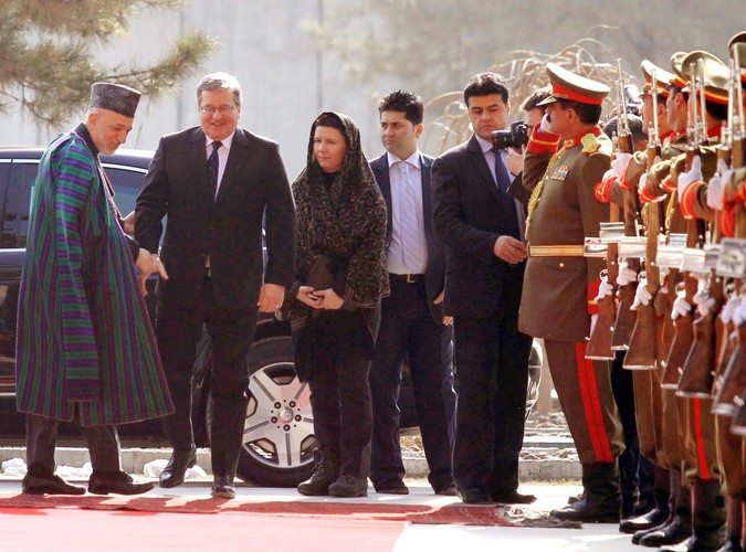Bronisław Komorowski w Afganistanie