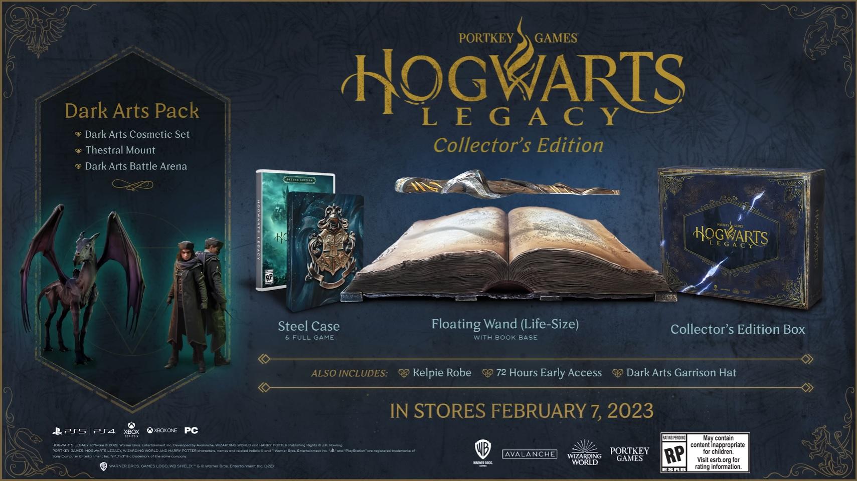 Takto vyzerá zberateľská edícia Hogwarts Legacy.