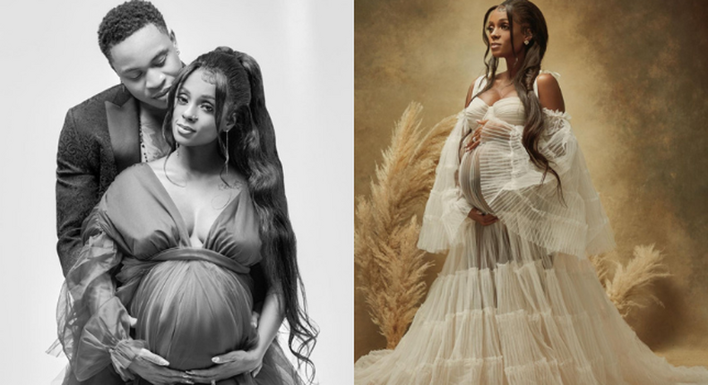 Photos from Vanessa Mdee & Rotimi’s Pregnancy announcement 