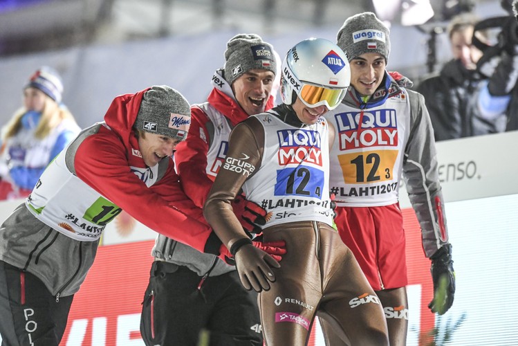 Kamil Stoch Piotr Żyła, Maciej Kot Dawid Kubacki