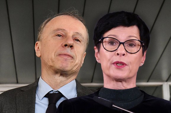 VIŠE NE KRIJE POLITIČKI ANGAŽMAN Rektor Đokić danas sa Martom Kos u Briselu