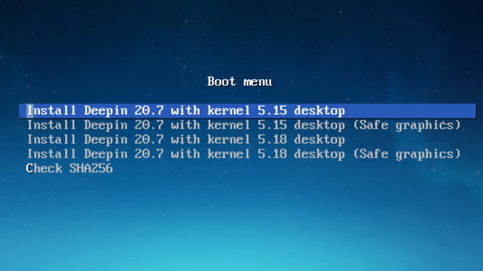 Deepin Linux charakteryzuje się dwoma jądrami, które można zainstalować