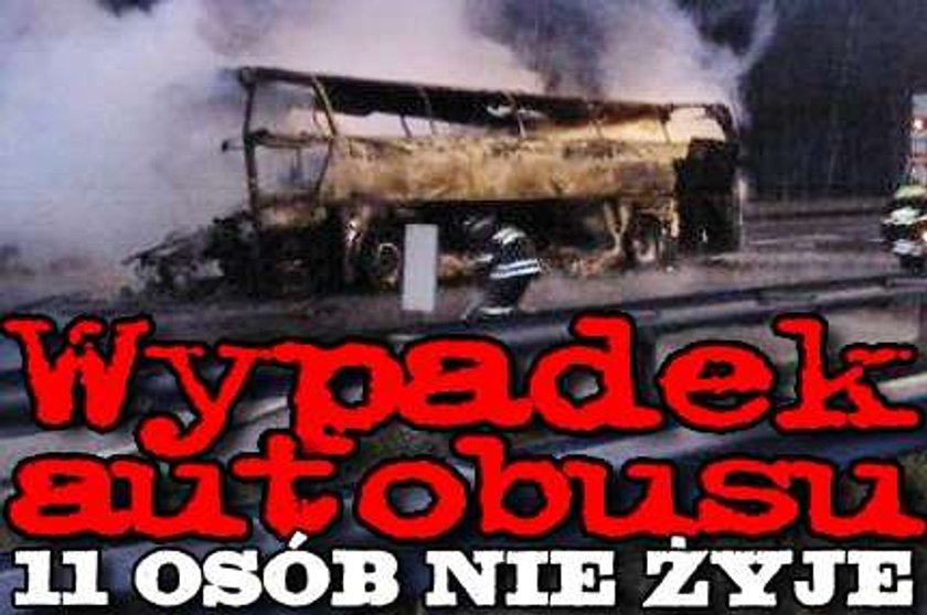 Wypadek autobusu. 11 osób nie żyje