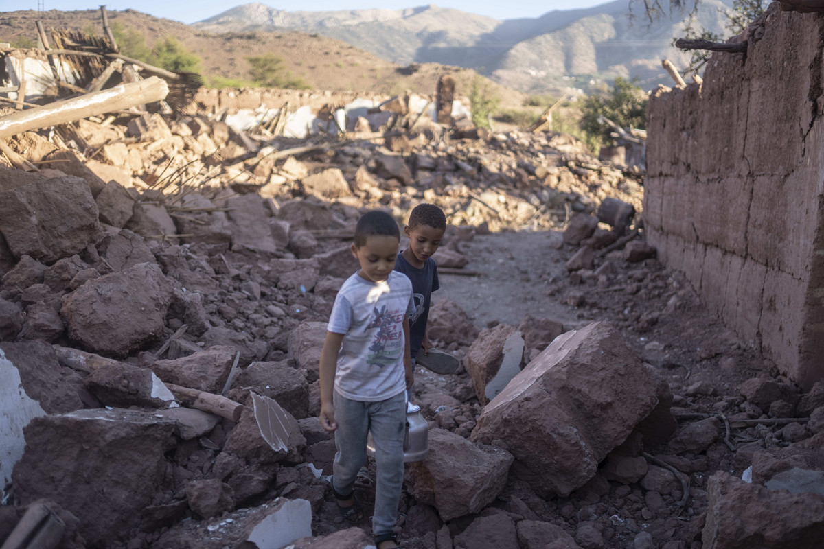 Potres u Maroku - selo Ižakak kod Marakeša