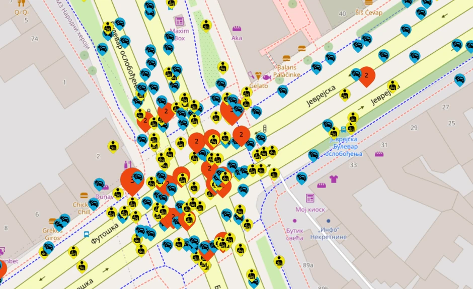 Bulevar oslobođenja kod Futoške pijace jedna od najkritičnijih tačaka