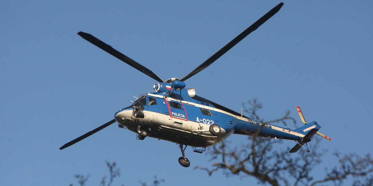 Wielki pościg za bandytami w Krakowie. Policja użyła śmigłowca