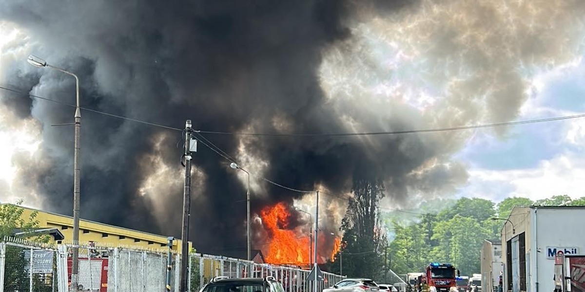 Pożar toksycznych odpadów w Przylepie. "Jak poszliśmy w okolice tej hali, to wymiotowałam jak kot".