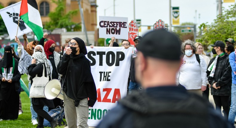 13 pro-Palestine protesters arrested after occupying the office of