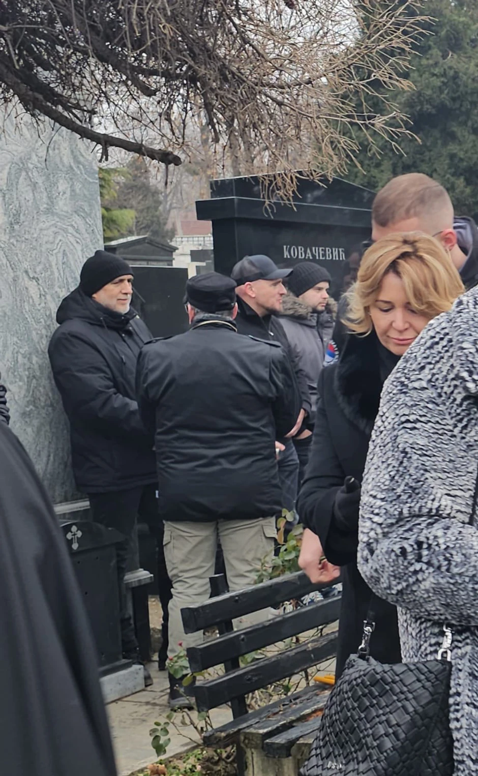 Luka Bojović na pomenu Arkanu