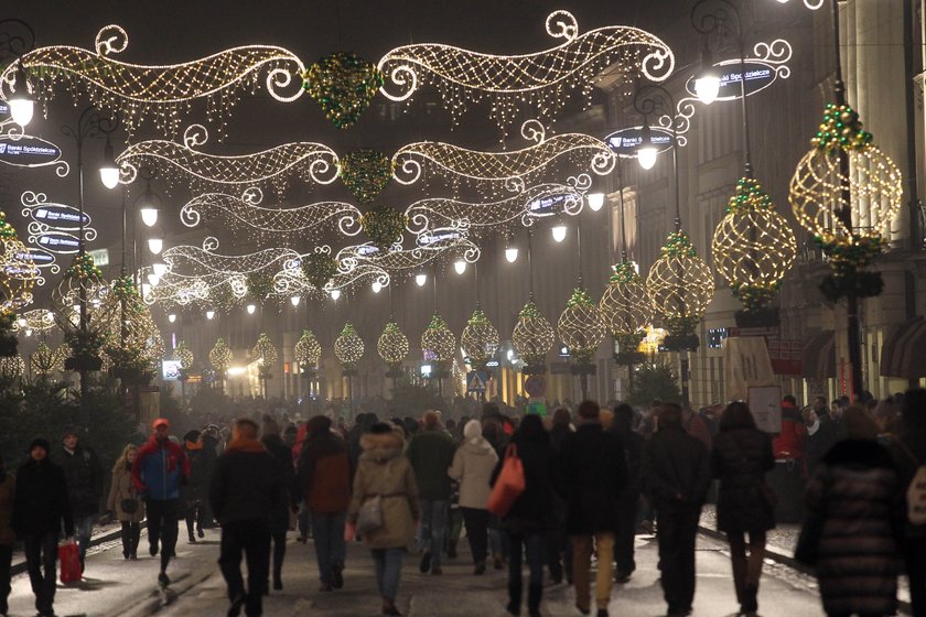 Świąteczna iluminacja w Warszawie