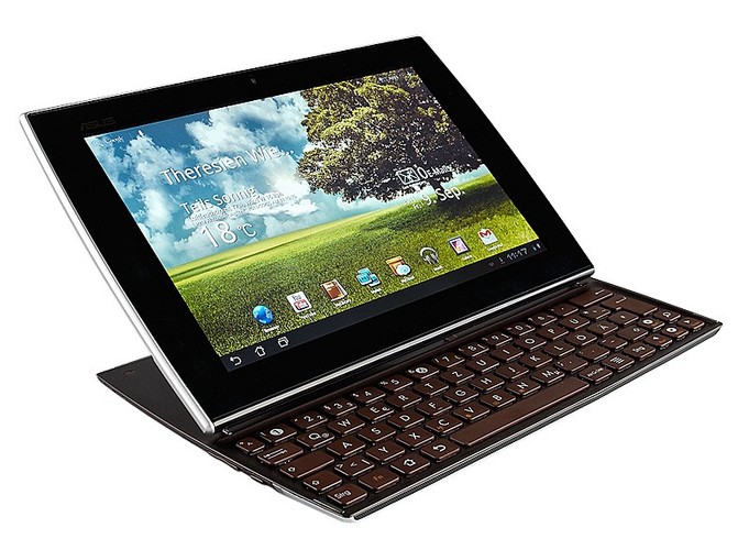 Asus Eee Pad Slider SL101 (1650 zł)
Tablet z systemem operacyjnym Android 3.2 oraz wyświetlaczem o przekątnej 10,1 cala i rozdzielczości 1280 x 800 pikseli. Wyposażony w procesor Nvidia Tegra 2 oraz 32 GB pamięci.