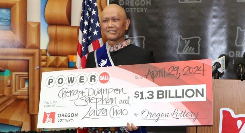 Cheng Saephan, 46, won the $1.3 billion Powerball jackpot in April.Oregon Lottery