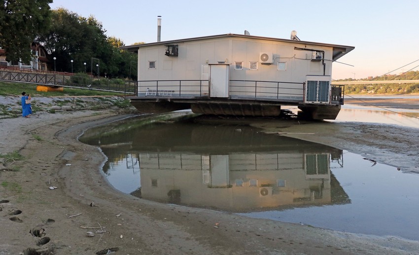 Novi Sad, presušio Dunav